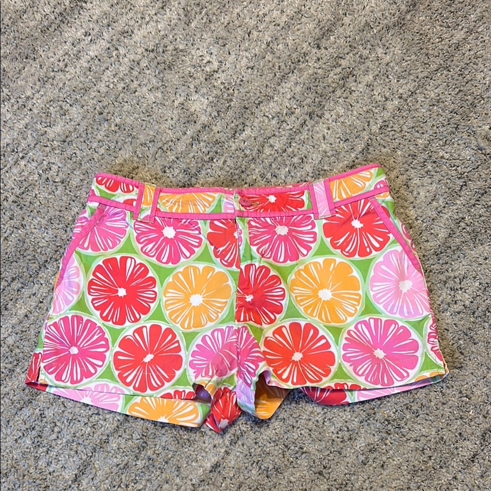 Lilly Pulitzer juice stand girls shorts size 16